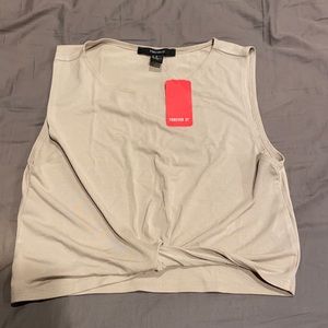 Cream top, size small